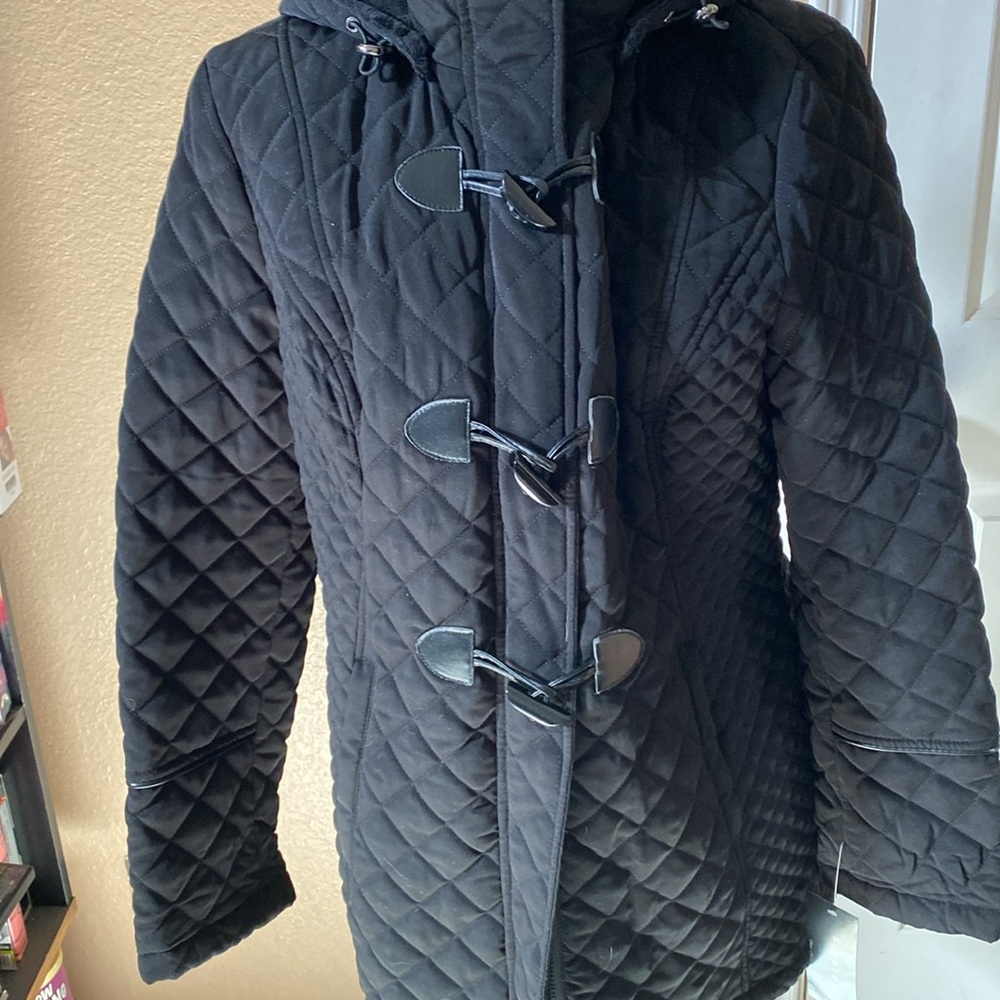Braetan Black Jacket with hood new with tags.